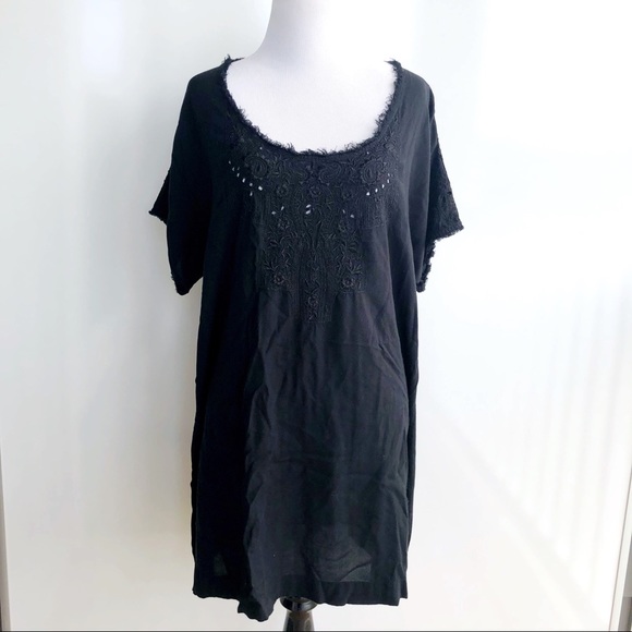 Lucky Brand Dresses & Skirts - Lucky Brand Black Mini Shirt Dress